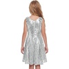image:imageStelle Girls Sequin Dress Sleeveless ALine Sparkly Dresses 515 Y  Bow on Shoulder Zipper BackFully LiningScoop NeckTwirlyBirthday Formal Party Fancy Graduation Wedding Christmas HolidaySiliver