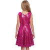 image:imageStelle Girls Sequin Dress Sleeveless ALine Sparkly Dresses 515 Y  Bow on Shoulder Zipper BackFully LiningScoop NeckTwirlyBirthday Formal Party Fancy Graduation Wedding Christmas HolidayFuchsia