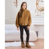 image:imageStelle Girls Sherpa Jacket Fall Fleece Coat Full Zip Winter Fuzzy Outerwear with Pockets for 415 YearsChestnut
