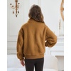 image:imageStelle Girls Sherpa Jacket Fall Fleece Coat Full Zip Winter Fuzzy Outerwear with Pockets for 415 YearsChestnut