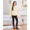 image:imageStelle Girls Sherpa Jacket Fall Fleece Coat Full Zip Winter Fuzzy Outerwear with Pockets for 415 YearsCreme