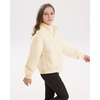 image:imageStelle Girls Sherpa Jacket Fall Fleece Coat Full Zip Winter Fuzzy Outerwear with Pockets for 415 YearsCreme