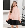 image:imageStelle Girls Sherpa Jacket Fall Fleece Coat Full Zip Winter Fuzzy Outerwear with Pockets for 415 YearsPearl Pink
