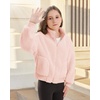 image:imageStelle Girls Sherpa Jacket Fall Fleece Coat Full Zip Winter Fuzzy Outerwear with Pockets for 415 YearsPearl Pink