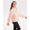 image:imageStelle Girls Sherpa Jacket Fall Fleece Coat Full Zip Winter Fuzzy Outerwear with Pockets for 415 YearsPearl Pink