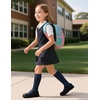 image:imageStelle Girls Socks Knee High Socks for Girls Cotton Uniform Long Sock for Toddler 3 Pairs School Socks 318 Years3navy