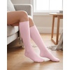 image:imageStelle Girls Socks Knee High Socks for Girls Cotton Uniform Long Sock for Toddler 3 Pairs School Socks 318 YearsBlackpinktrue White