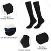 image:imageStelle Girls Socks Knee High Socks for Girls Cotton Uniform Long Sock for Toddler 3 Pairs School Socks 318 YearsBlackwhitemidnight Blue