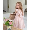 image:imageStelle Girls Square Neck Flutter Sleeve Tie Back Dress 515 Y  Smocked WaistCriss Cross Back BowCotton Lining Knee LengthBreathableStretchableEasterSpringSummerVacationBeachLight Pink