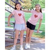 image:imageStelle Girls T Shirts Graphic Tees Short Sleeve Tshirts Crewneck Cute Summer Casual Basic Tops for Kids Teen 415 YearsCali Heartpink