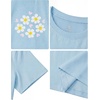 image:imageStelle Girls T Shirts Graphic Tees Short Sleeve Tshirts Crewneck Cute Summer Casual Basic Tops for Kids Teen 415 YearsWhite Bloomblue