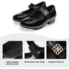 image:imageStelle Girls Tap Shoes Rhinestone BuckleToddlerLittle KidBig Kid  Rhinestone flower detailMary Jane styleSteel toe heel tapsCushioned insoleBeginner tap danceBlack