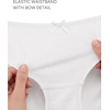 image:imageStelle Girls Underwear Cotton Brief Toddler Breathable Soft Panties 5 Pack  Underwear for Girls Design with Cute Bow Stretchy Waistband Breathable DoubleLayer Gusset for School Play Everyday Wear5 White