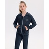 image:imageStelle Girls Velour Tracksuits Zip Up Hoodies Joggers with Pockets 515 Y  Sweatshirt with PocketsChin GuardElastic WaistFall Winter OutfitsHolidayChristmasToddlerLittle Girl TweenTeenPreppyNavy