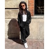 image:imageStelle Girls Velour Tracksuits Zip Up Hoodies Joggers with Pockets 515 Y  Sweatshirt with PocketsChin GuardElastic WaistFall Winter OutfitsHolidayChristmasToddlerLittle Girl TweenTeenPreppyBlack