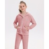 image:imageStelle Girls Velour Tracksuits Zip Up Hoodies Joggers with Pockets 515 Y  Sweatshirt with PocketsChin GuardElastic WaistFall Winter OutfitsHolidayChristmasToddlerLittle Girl TweenTeenPreppyRose Clay
