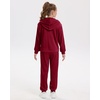 image:imageStelle Girls Velour Tracksuits Zip Up Hoodies Joggers with Pockets 515 Y  Sweatshirt with PocketsChin GuardElastic WaistFall Winter OutfitsHolidayChristmasToddlerLittle Girl TweenTeenPreppyRuby
