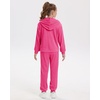 image:imageStelle Girls Velour Tracksuits Zip Up Hoodies Joggers with Pockets 515 Y  Sweatshirt with PocketsChin GuardElastic WaistFall Winter OutfitsHolidayChristmasToddlerLittle Girl TweenTeenPreppyHot Pink