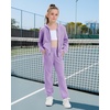 image:imageStelle Girls Velour Tracksuits Zip Up Hoodies Joggers with Pockets 515 Y  Sweatshirt with PocketsChin GuardElastic WaistFall Winter OutfitsHolidayChristmasToddlerLittle Girl TweenTeenPreppyLilac