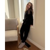 image:imageStelle Girls Velour Tracksuits Zip Up Hoodies Joggers with Pockets 515 Y  Sweatshirt with PocketsChin GuardElastic WaistFall Winter OutfitsHolidayChristmasToddlerLittle Girl TweenTeenPreppyBlack