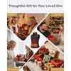 image:imageStelle Heated Vest Women Power Bank Not Included Smart Warming Electric Heating Puffer Vest Lightweight FleeceBlack