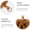 image:imageStelle Pom Pom Keychain Rabbit Fur Bag Charms Fluffy Cute Keychains Purse Backpack Accessories Gifts for GirlsWomenCheetahheart
