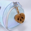 image:imageStelle Pom Pom Keychain Rabbit Fur Bag Charms Fluffy Cute Keychains Purse Backpack Accessories Gifts for GirlsWomenCheetahheart