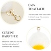 image:imageStelle Pom Pom Keychain Rabbit Fur Bag Charms Fluffy Cute Keychains Purse Backpack Accessories Gifts for GirlsWomenHard Boil