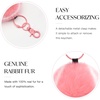 image:imageStelle Pom Pom Keychain Rabbit Fur Bag Charms Fluffy Cute Keychains Purse Backpack Accessories Gifts for GirlsWomenPinktennis Ball