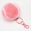 image:imageStelle Pom Pom Keychain Rabbit Fur Bag Charms Fluffy Cute Keychains Purse Backpack Accessories Gifts for GirlsWomenPinktennis Ball
