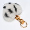 image:imageStelle Pom Pom Keychain Rabbit Fur Bag Charms Fluffy Cute Keychains Purse Backpack Accessories Gifts for GirlsWomenWhite Cheetahheart