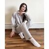 image:imageStelle Sweat Suits for Womens 2 Piece Sweat Set Long Sleeve Hoodie Sweatsuits Sets Drawstring Sweatpants with PocketsLight Grey