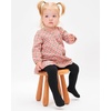 image:imageStelle Toddler Girls Tights Baby Cable Knit Thick Stockings Cotton Winter Warm Leggings Pantyhose 123 Pack1black