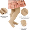image:imageStelle Toddler Girls Tights Baby Cable Knit Thick Stockings Cotton Winter Warm Leggings Pantyhose 123 Pack1khaki