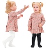 image:imageStelle Toddler Girls Tights Baby Cable Knit Thick Stockings Cotton Winter Warm Leggings Pantyhose 123 PackBlackwhitepink