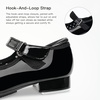 image:imageStelle Toddler Tap Shoes with Detachable BowToddlerLittle KidBig Kid  Detachable ribbon bow accentHookandloopSteel toe heel tapsCushioned insolePadded heel collarBlack