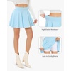image:imageStelle Women Casual Skater Skirts with Shorts Underneath Basic Versatile Flared Mini SkortsBaby Blue
