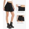 image:imageStelle Women Casual Skater Skirts with Shorts Underneath Basic Versatile Flared Mini SkortsBlack