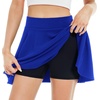 image:imageStelle Women Casual Skater Skirts with Shorts Underneath Basic Versatile Flared Mini SkortsCobalt Blue