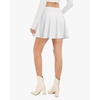 image:imageStelle Women Casual Skater Skirts with Shorts Underneath Basic Versatile Flared Mini SkortsWhite