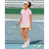 image:imageStelle Women Golf Polo Shirts Tennis Shirt Short Sleeve V Neck QuickDrying Collared TopCherry Blossom