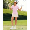 image:imageStelle Women Golf Polo Shirts Tennis Shirt Short Sleeve V Neck QuickDrying Collared TopCherry Blossom