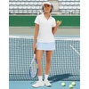 image:imageStelle Women Golf Polo Shirts Tennis Shirt Short Sleeve V Neck QuickDrying Collared TopWhite