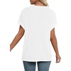 image:imageStelle Women Modal Soft Crewneck Cap Short Sleeve T Shirts Summer Tops Trendy Basic Casual Clothes 2025Offwhite