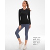 image:imageStelle Women Workout Tops Long Sleeve Seamless Compression Athletic Shirts Yoga Gym Sports Breathable TeesBlackwithout Thumb Hole