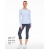 image:imageStelle Women Workout Tops Long Sleeve Seamless Compression Athletic Shirts Yoga Gym Sports Breathable TeesBlue
