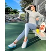 image:imageStelle Women Workout Tops Long Sleeve Seamless Compression Athletic Shirts Yoga Gym Sports Breathable TeesGrey