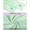 image:imageStelle Women Workout Tops Long Sleeve Seamless Compression Athletic Shirts Yoga Gym Sports Breathable TeesMint Green