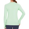 image:imageStelle Women Workout Tops Long Sleeve Seamless Compression Athletic Shirts Yoga Gym Sports Breathable TeesMint Green