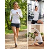 image:imageStelle Women Workout Tops Long Sleeve Seamless Compression Athletic Shirts Yoga Gym Sports Breathable TeesWhite